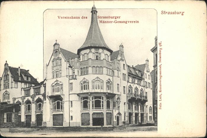 Strasbourg Alsace Strassburg_Elsass Vereinshaus Männer Ge