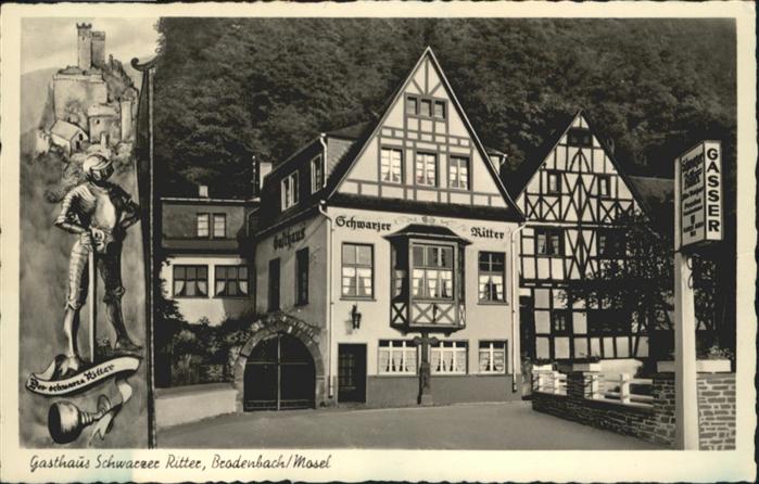Brodenbach Mosel Rheinland-Pfalz Gasthaus Schwarzer Ritter