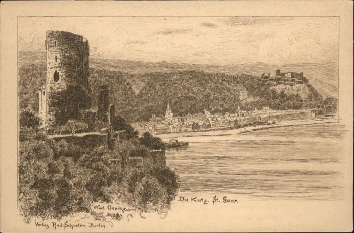 St Goar Katz Künstler Karl Oenike