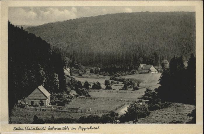 Brilon Hochsauerlandkreis NRW Pulvermuehle Hoppecketal