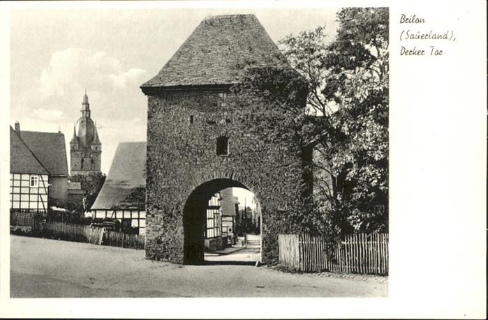 Brilon Hochsauerlandkreis NRW Derker Tor