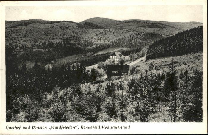 Medebach Rennefeld Gasthof Pension Waldfrieden