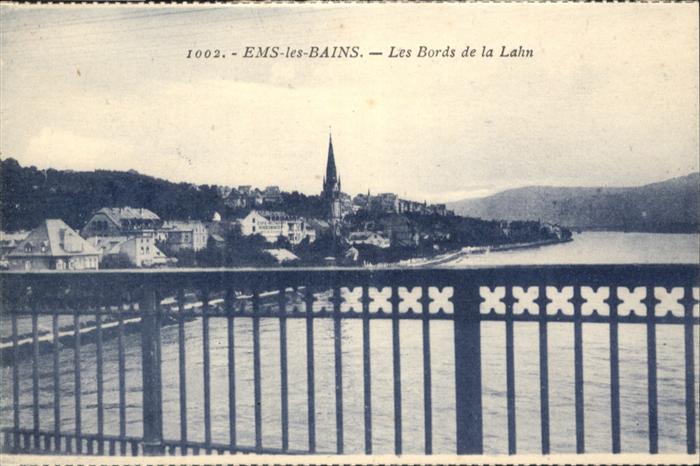 Bad Ems Ems-les-Bains Bords de la Lahn
