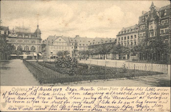 Koblenz Rhein Koblenz Göbenplatz