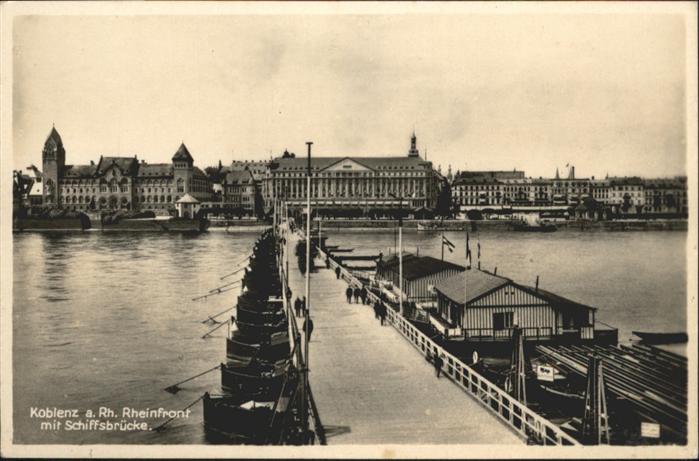 Koblenz Rhein Koblenz Schiffsbrücke