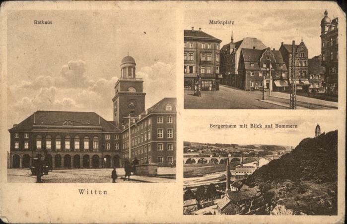 Witten Ruhr Witten Rathaus Marktplatz Bergerturm