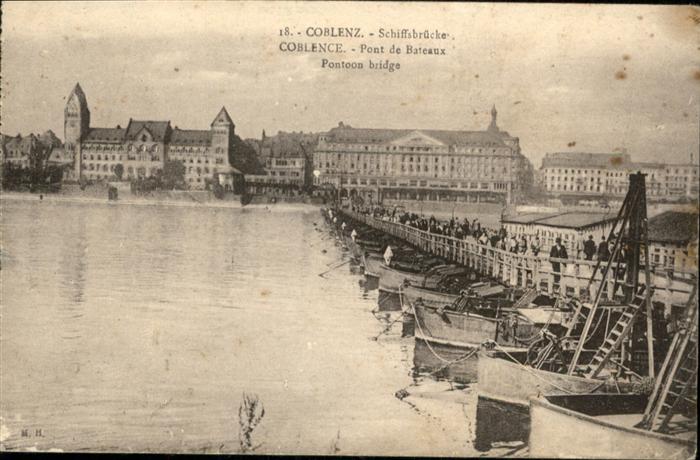 Koblenz Rhein Koblenz Schiffsbrücke