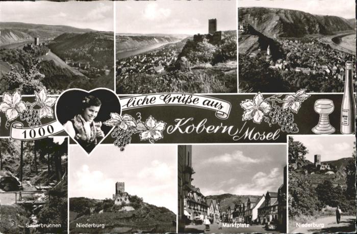 Kobern-Gondorf Kobern Sauerbrunnen Niederburg Marktpla