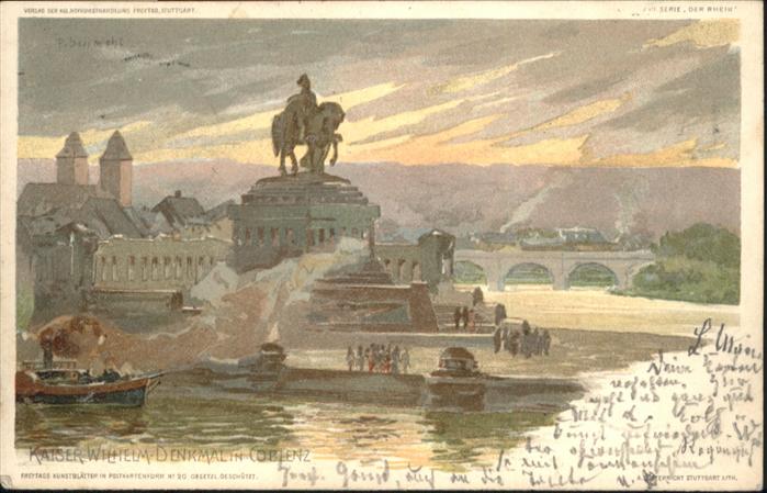 Koblenz Rhein Koblenz Kaiser Wilhelm Denkmal