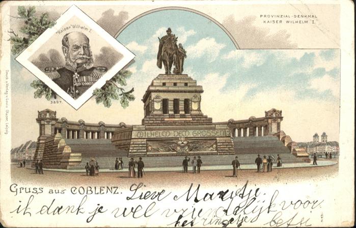 Koblenz Rhein Koblenz Kaiser Wilhelm Denkmal