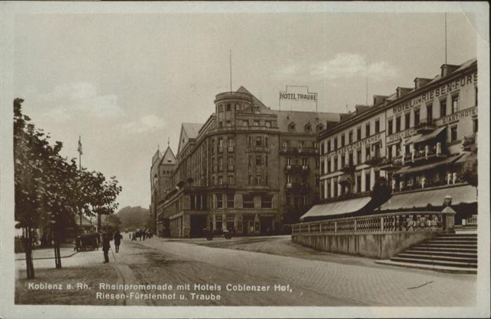 Koblenz Rhein Koblenz Rheinpromenade Hotel Koblenzer