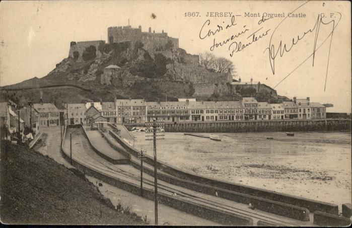 Jersey Kanalinsel Jersey Mont Orguell Castle