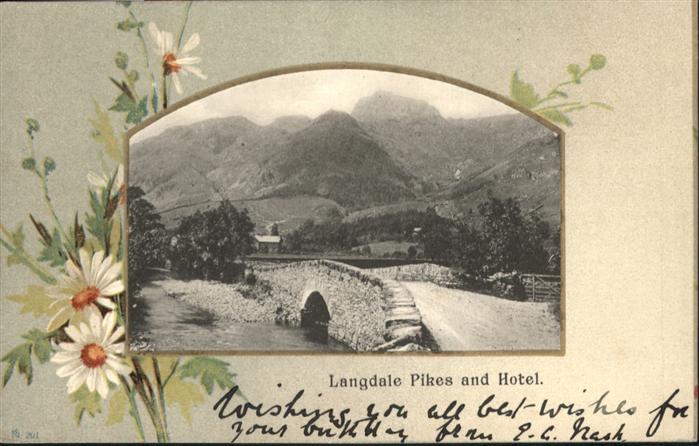 Langdale Pikes Hotel Bruecke Blumen