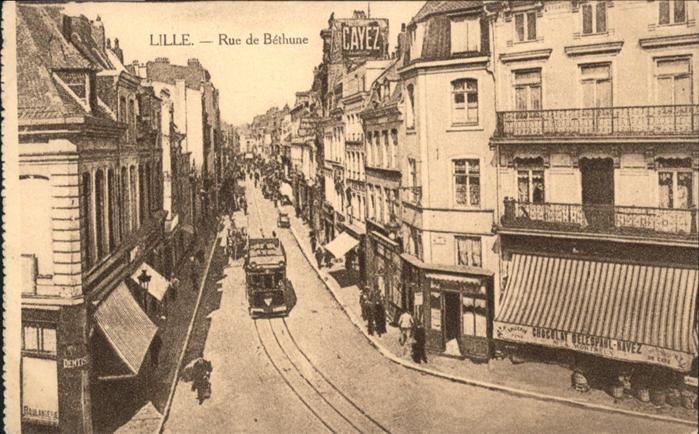 Lille Nord Lille Rue Bethune Strassenbahn