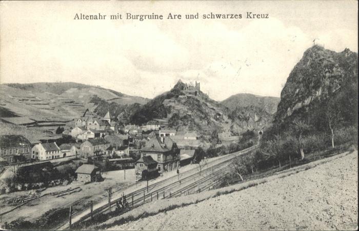 Altenahr Burgruine Are Schwarzes Kreuz