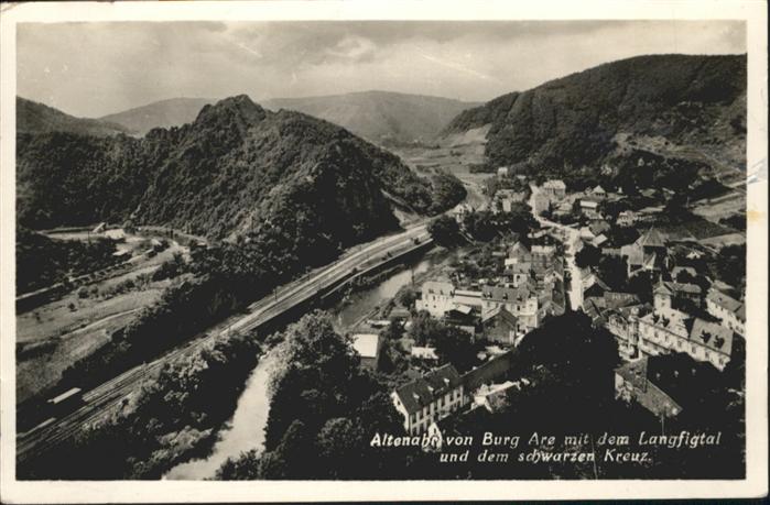 Altenahr Burg Are Langfigtal scharzes Kreuz
