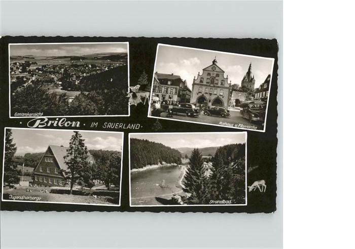 Brilon Hochsauerlandkreis NRW Sauerland Jugendherberge Rathaus Pfarrkirche Bad