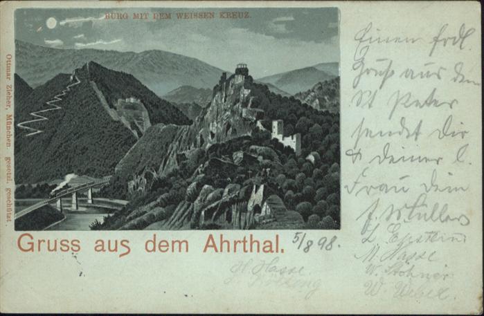 Altenahr Ahrtal Burg Weisses Kreuz