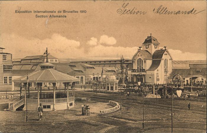 Bruxelles Bruessel Exposition Internationale Section Allem