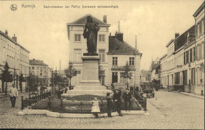 Kortrijk West-Vlaanderen Kortrijk Gedenkteeken Jan Palfijn
