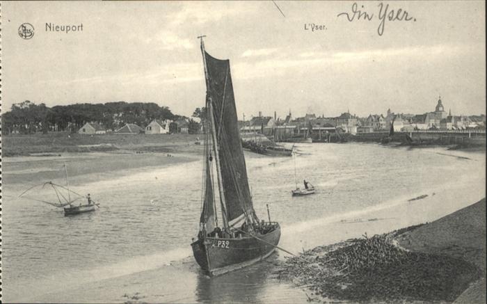 NIEUPORT Nieuwpoort West-Vlaanderen Belgie Nieuport Segelboot