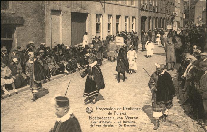 Furnes Procession de Penitence Cour d_Herode l