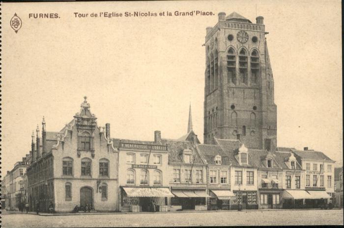 Furnes Tour de l'Eglise St Nicolas Grand Place