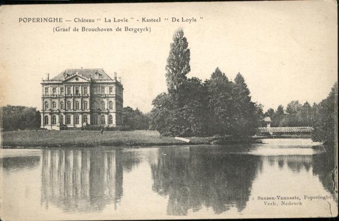 Poperinghe Chateau la Lovle Kasteel de Loyle