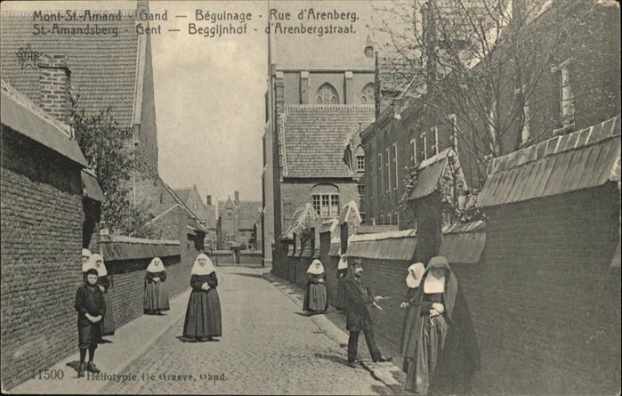 Gand Belgien Gand Rue d_Arenberg Beguinage