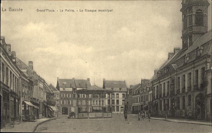 La Bassee Grand Place la Mairie le Kiosque munici