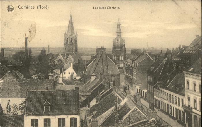 Comines 59 Nord Comines les deux Clochers