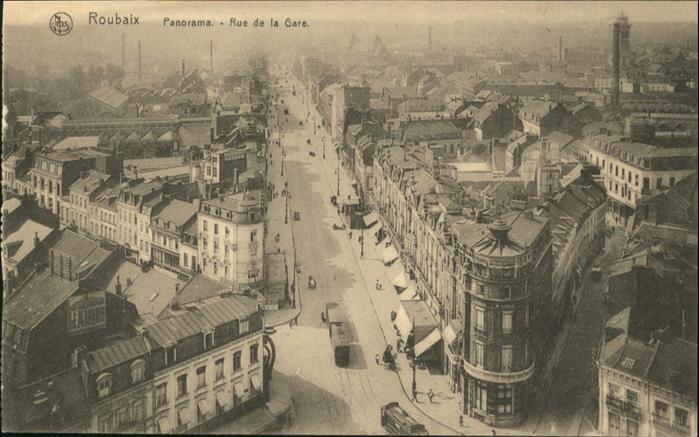 Roubaix Rue de la Gare Strassenbahn