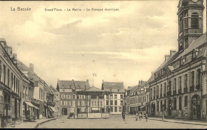 La Bassee Grand Place la Mairie le Kiosque munici
