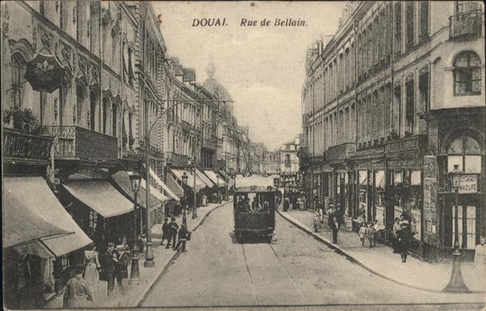 Douai 59 Douai Rue de Bellain Strassenbahn
