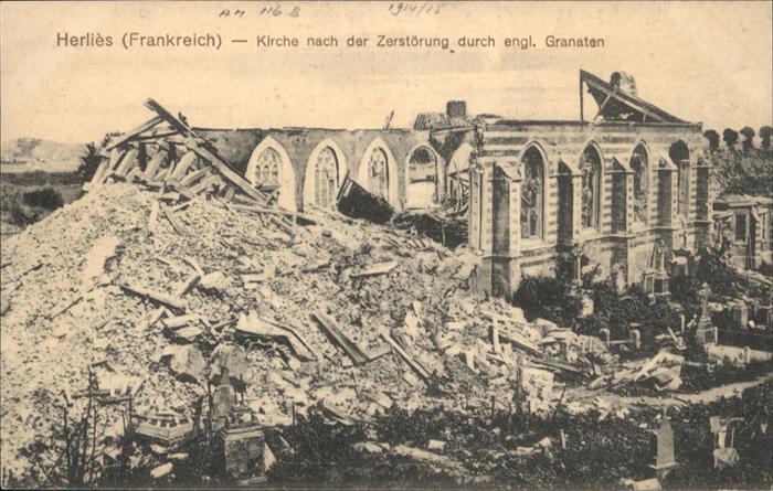 Herlies Kirche Zerstörung
