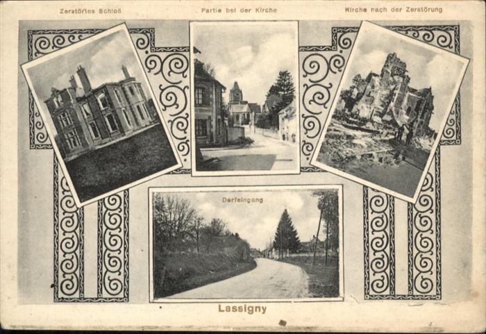 Lassigny Schloss Zerstörung