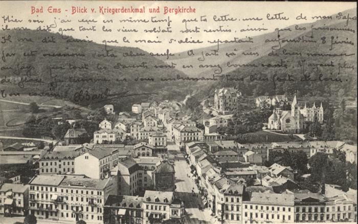 Bad Ems Krieger Denkmal Berg Kirche