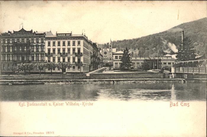 Bad Ems Badeanstalt Kaiser Wilhelm Kirche