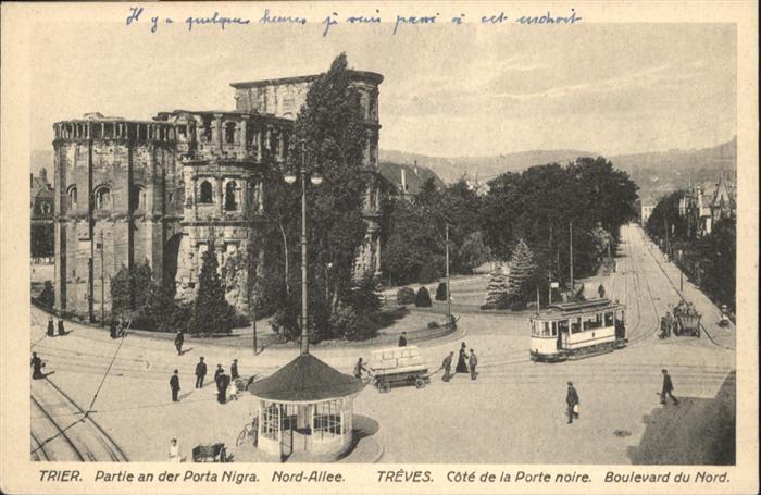 TRIER CITY Porta Nigra Strassenbahn