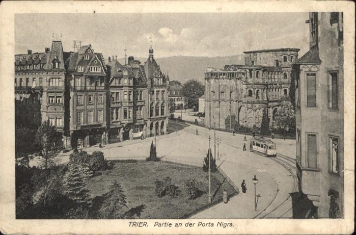 TRIER  CITY Porta Nigra Strassenbahn