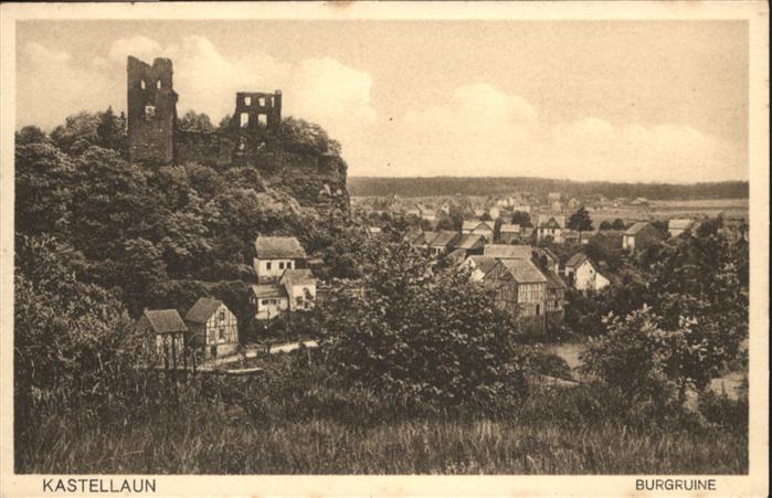 Kastellaun Hunsrueck Kastellaun Burgruine