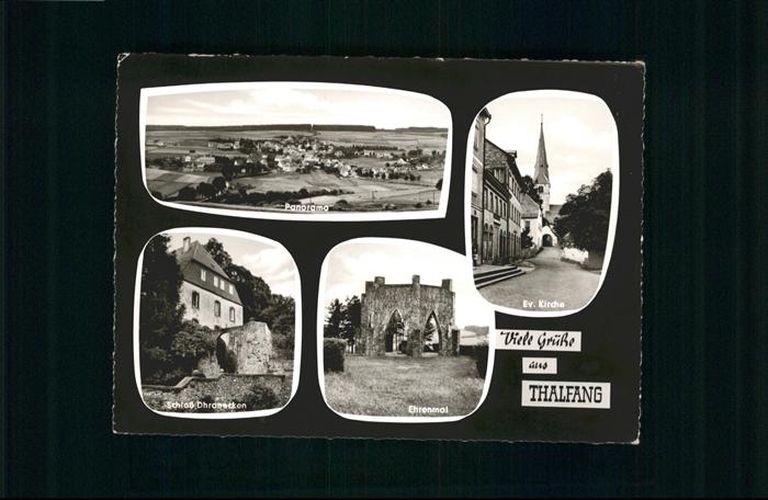 Thalfang Schloss Dhronecken Ehrenmal Kirche