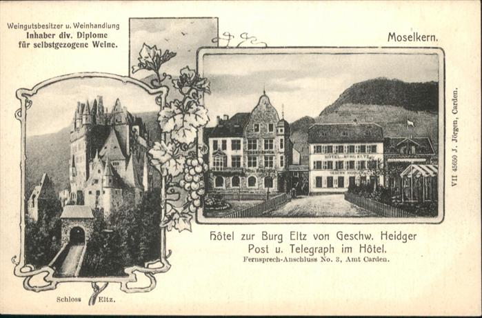 Moselkern Hotel zur Burg Schloss Eltz