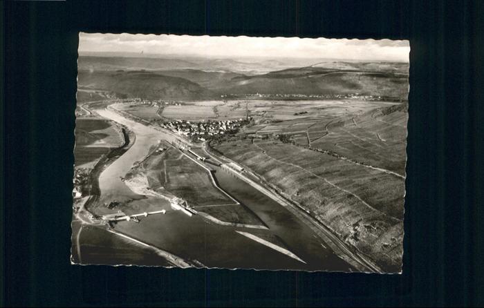 Detzem Fliegeraufnahme Moselstaustufe