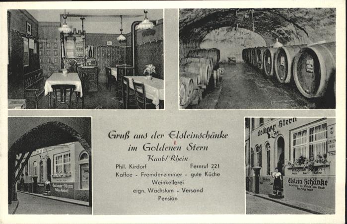 Kaub Elsteinschänke Goldener Stern