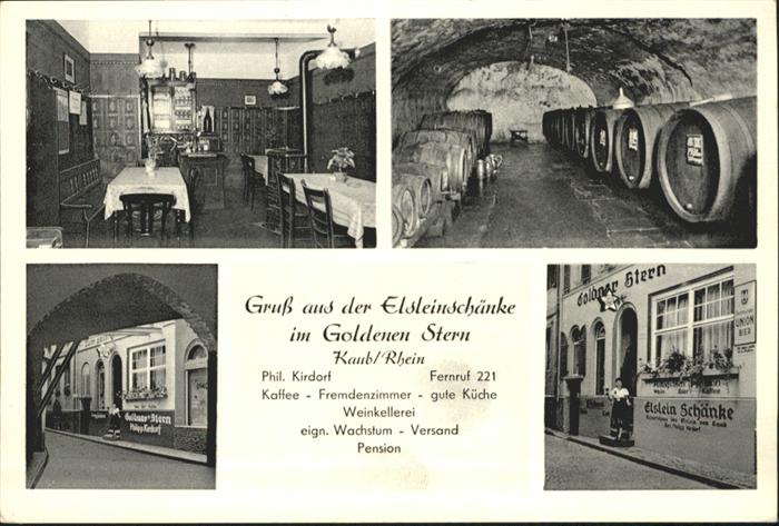 Kaub Elsteinschänke Goldener Stern