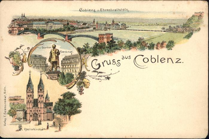 Koblenz Rhein Koblenz Goebendenkmal Kastorkirche