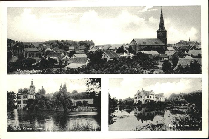 Heimerzheim Burg Kriegshoven Burg Heimerzheim