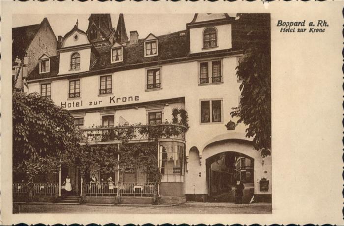 Boppard Rhein Boppard Hotel zur Krone