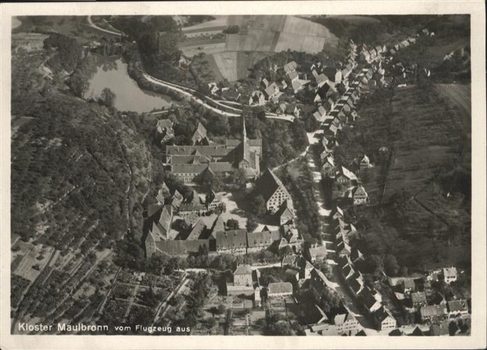 Maulbronn Fliegeraufnahme Kloster Maulbronn